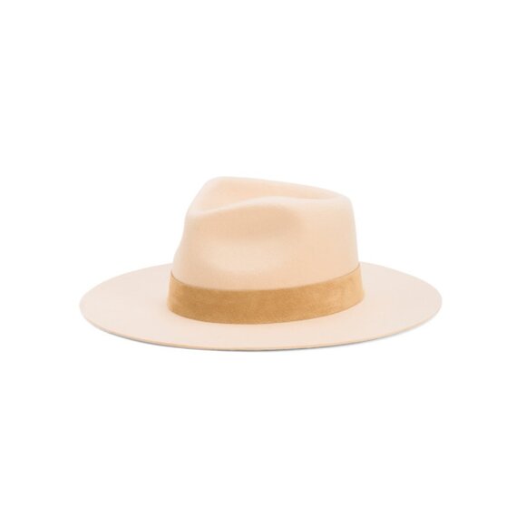 LACK OF COLOR Ivory/taupe Wool Rancher Hat - Picture 2 of 2